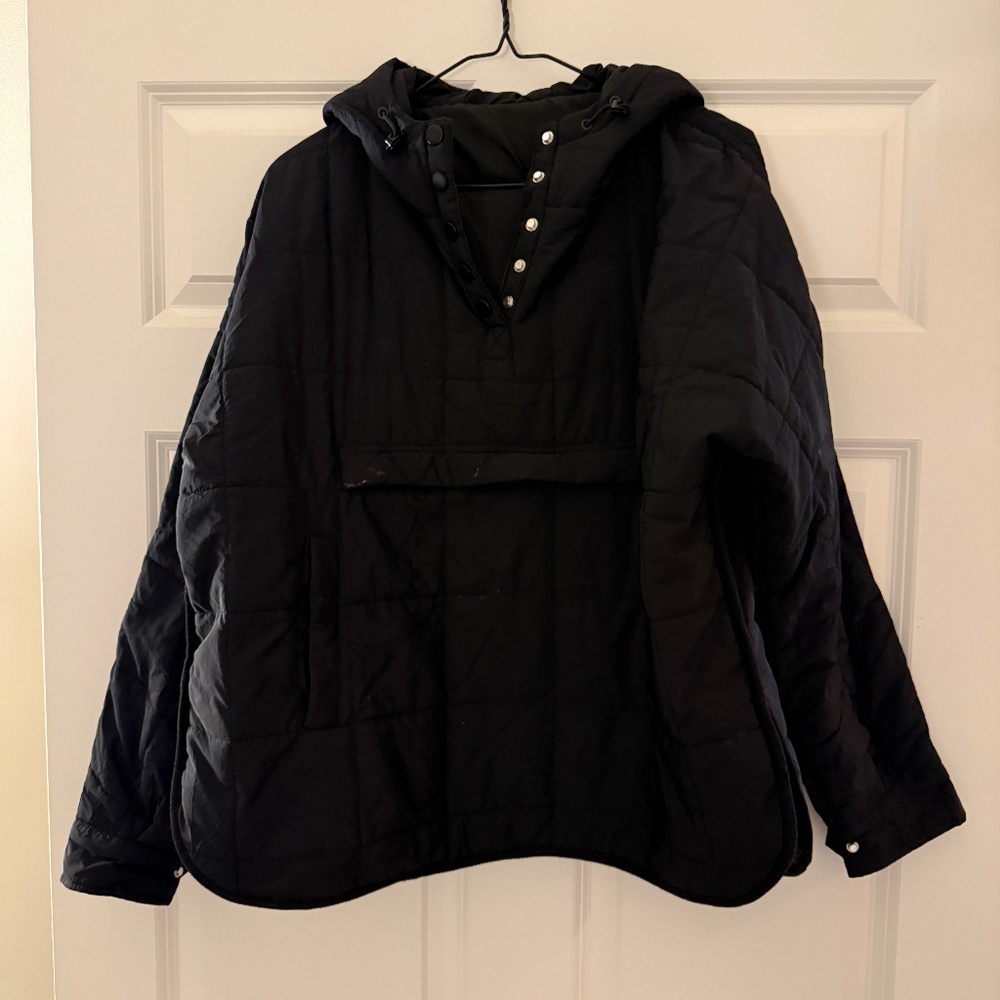 Pullover puffer jacket
